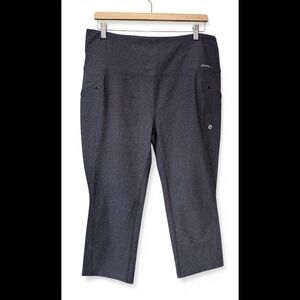 Eddie Bauer NWT Gray Wms Trail Tight Capri Leggings XL Gorpcore Hiking Comfy